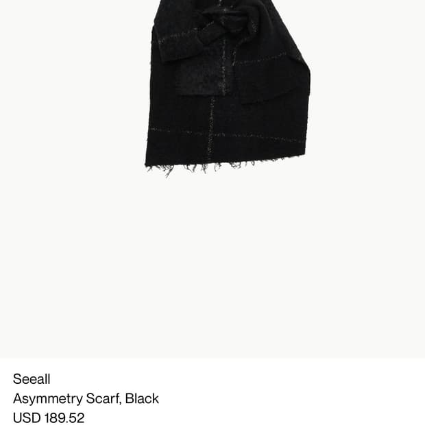 seeall asymmetry scarf 머플러