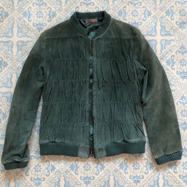 scylla pigskin leather zip jk