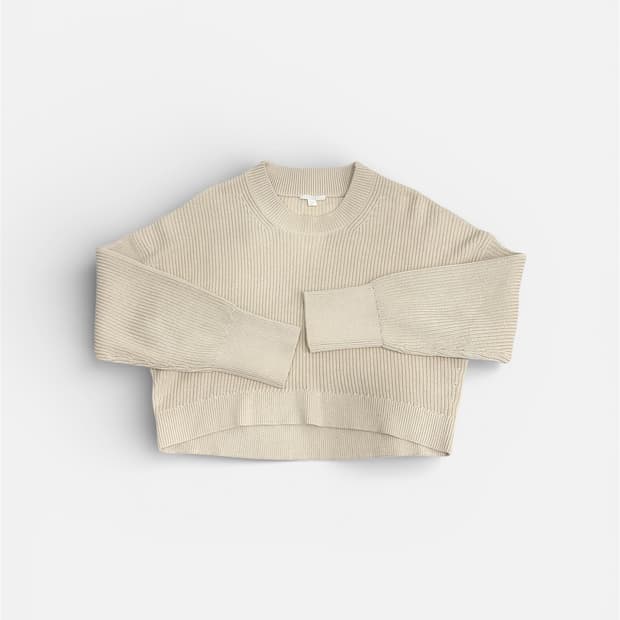 코스 COS 크롭 니트 M 아이보리