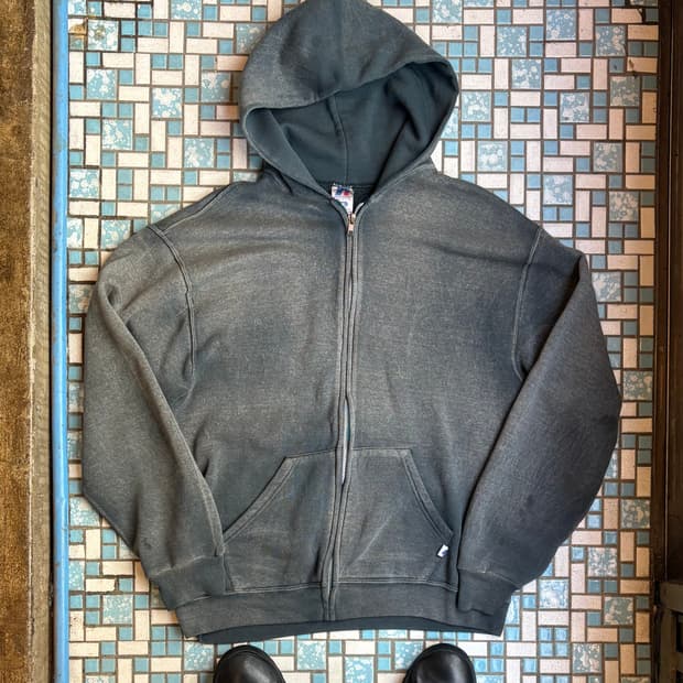 00’s 러셀 페이드 후드 자켓