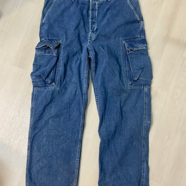 [36x30]90s RRL 데님 카고 팬츠