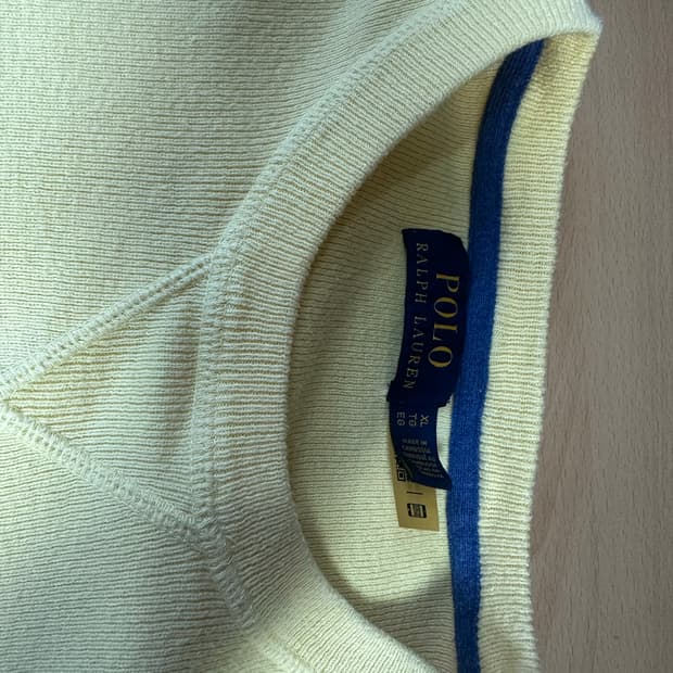 폴로 랄프로렌 옐로우 니트