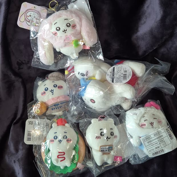 먼작귀 치이카와 대만한정롭이어 에포스 산리오 피포포 마스코트 세트 일괄