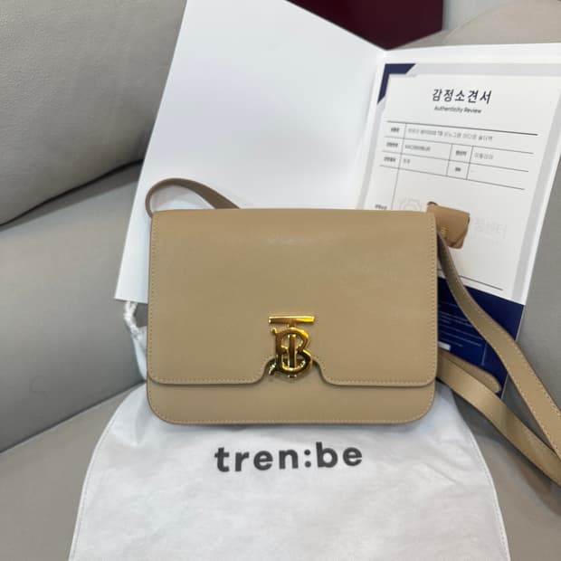버버리 TB 모노그램 숄더 크로스백 