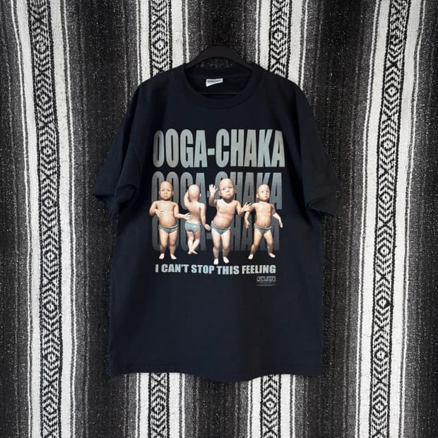 90s ooga-chaka Dancing Baby 반팔 티셔츠(1998)