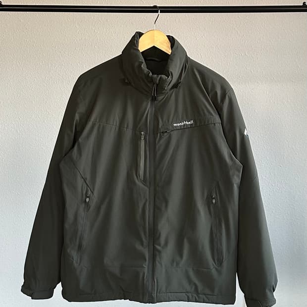 [L]몽벨 mont-bell 2레이어 카키 패딩 자켓