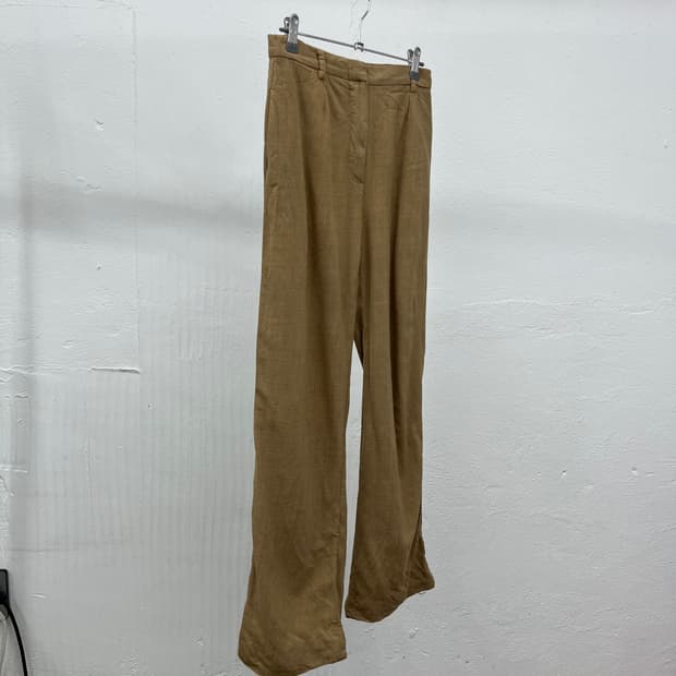 [27] MAX MARA VIRGIN WOOL WIDE LEG PANTS