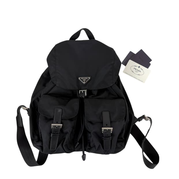 프라다 나일론 백팩 미디움 