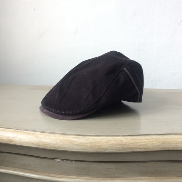 fake suede hunting cap