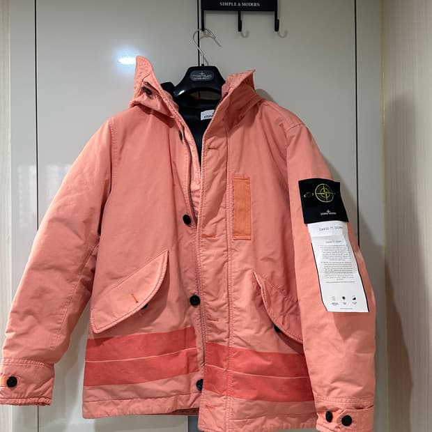 스톤아일랜드 다비드 TC 다운 자켓 David tc down 피치