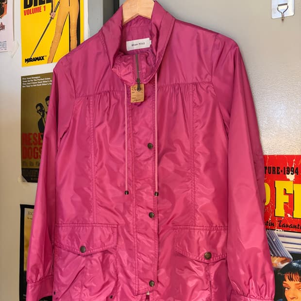 빈폴 포켓 핑크 바람막이
