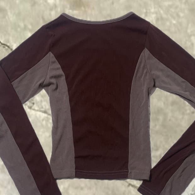 Brown Omato Long Sleeve T-Shirt