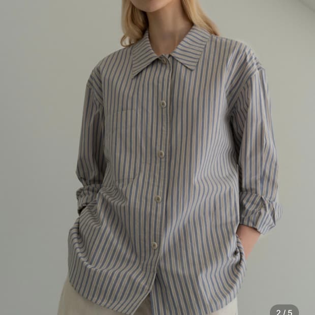 낫띵리튼 majida stripe shirt