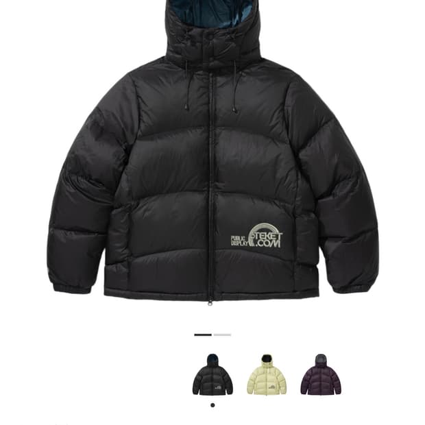 테켓 패딩 웜플렉스 다운자켓 블랙