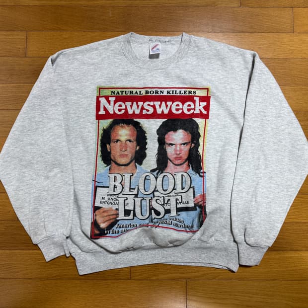 빈티지 90s 네츄럴 본 킬러스 스웻셔츠