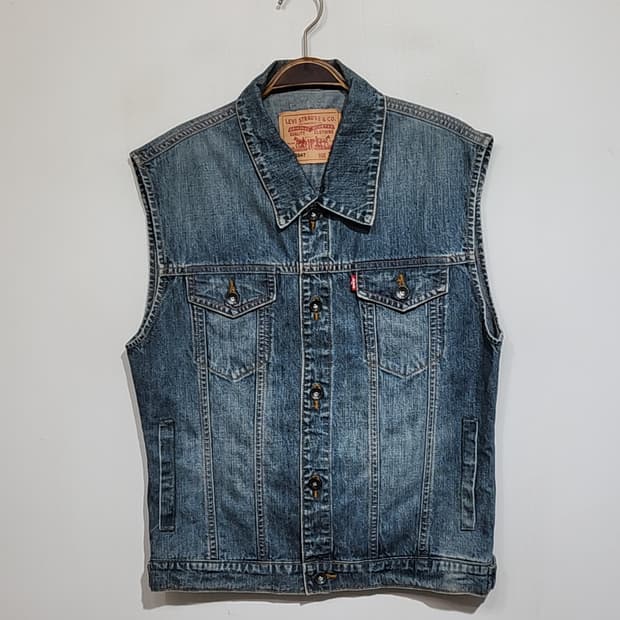 (95) 리바이스 데님 베스트 레드탭 청조끼 빈티지 