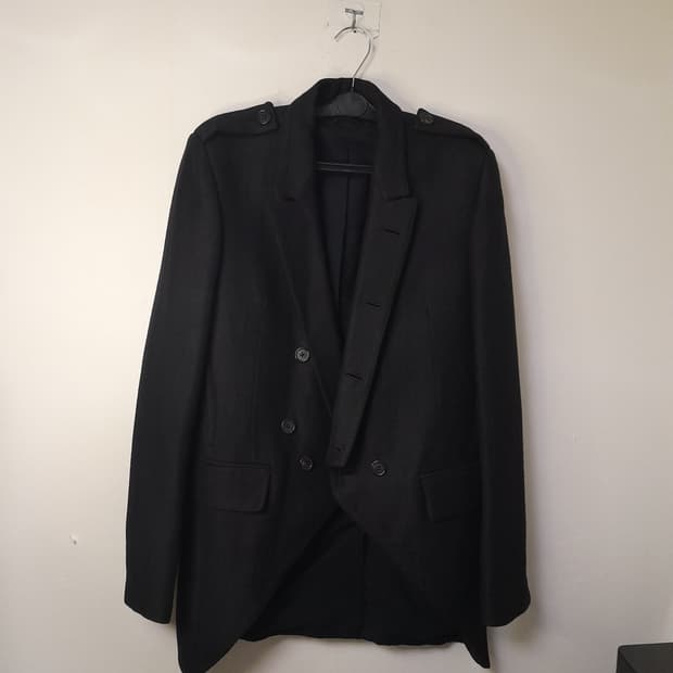 앤드뮐미스터 블랙 밀리터리 울 테일러링 자켓 S/97정도