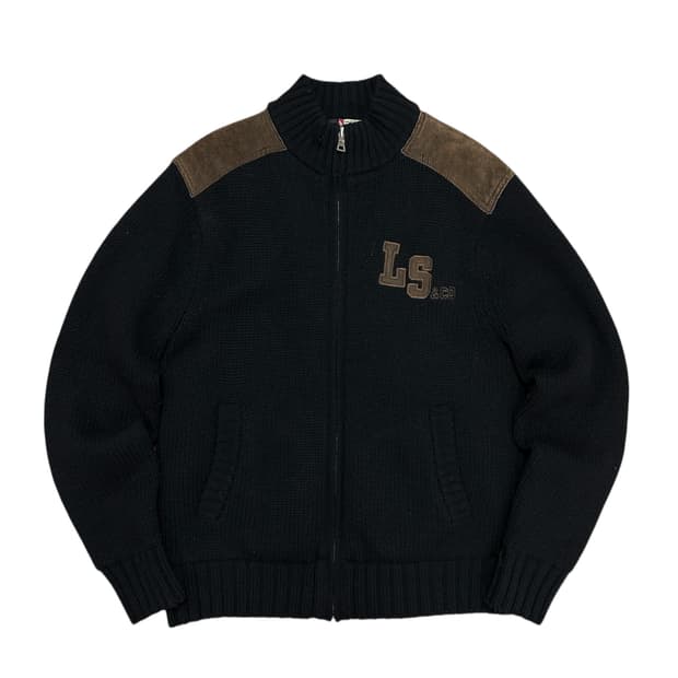 리바이스 울 스웨이드 누빔 니트집업(M)