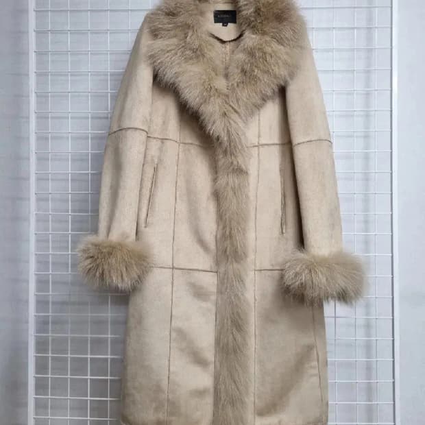 (택포)카사바디 폭스퍼 천연양가죽 무스탕 55