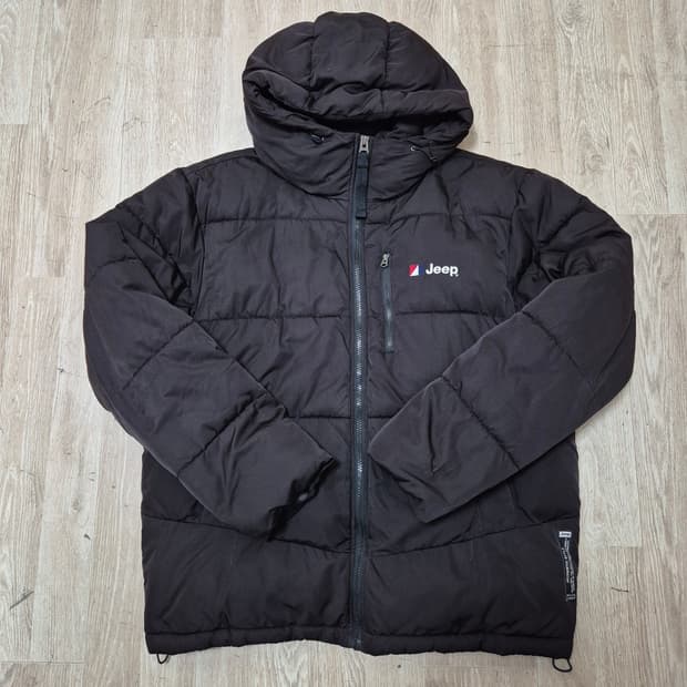 지프 빅로고 구스다운 패딩 점퍼 