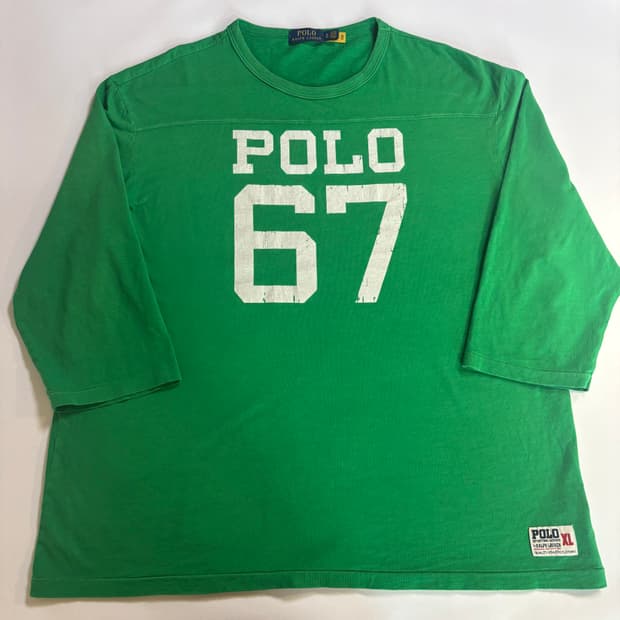 폴로 베이스볼 코튼 티셔츠