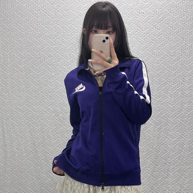 나이키 올드스쿨 레트로 딥퍼플 져지 집업 100 C09609