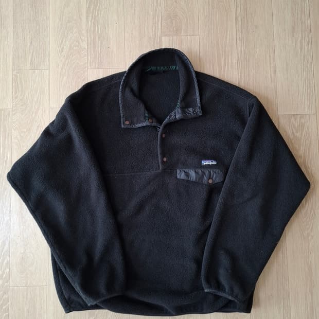 XL 파타고니아 90s 신칠라 블랙 플리스 풀오버