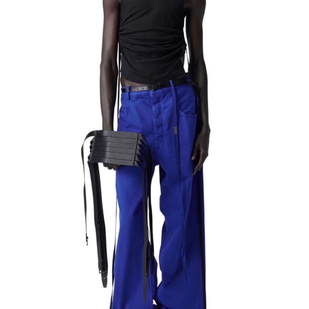 (46)ann demeulemeester 로날드 데님 블루