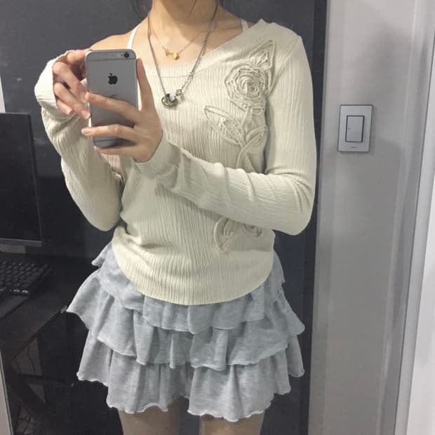 Grl 히메갸루 스나계 프릴 캉캉 미니스커트