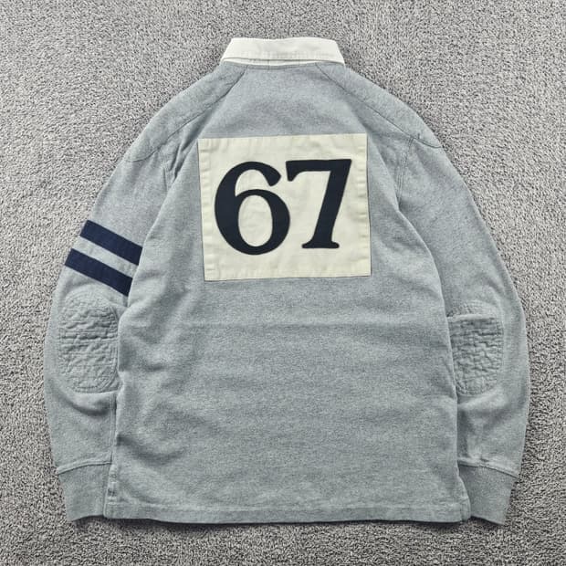 폴로랄프로렌 NO.67 더블라인 럭비 티셔츠 ( M ) / 11369