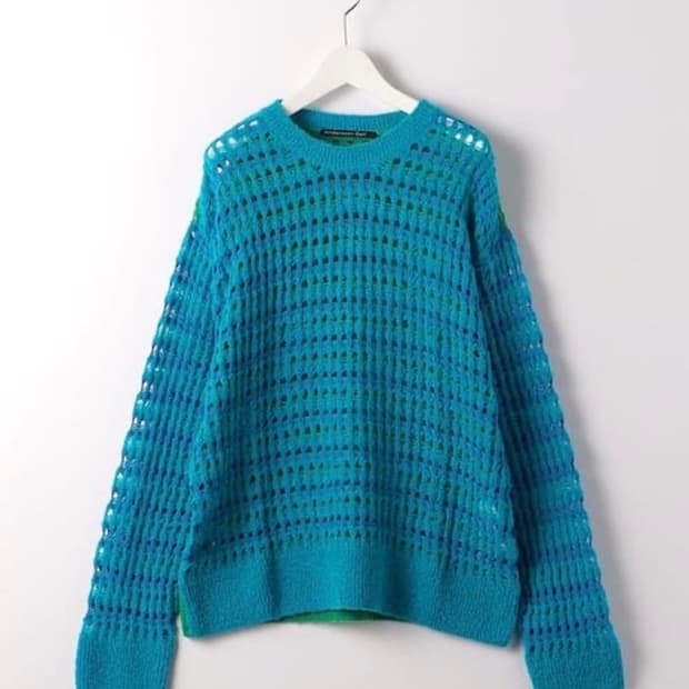 앤더슨벨 니트 M 블루/그린