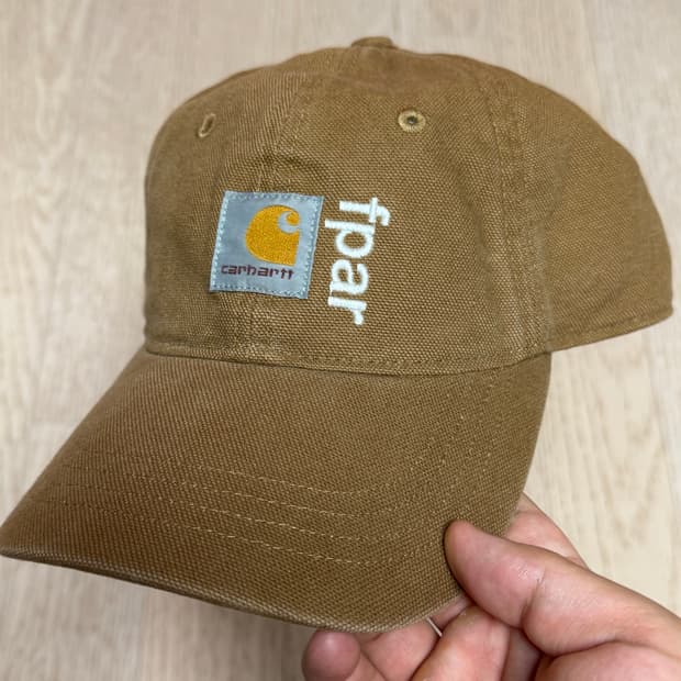 칼하트 wip x fpar 볼캡 브라운