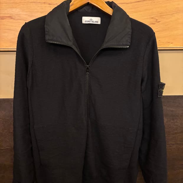 스톤 니트 집업