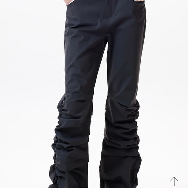 러브이즈트루 IM FRILL SHIRRING PANTS(CHARCOAL)