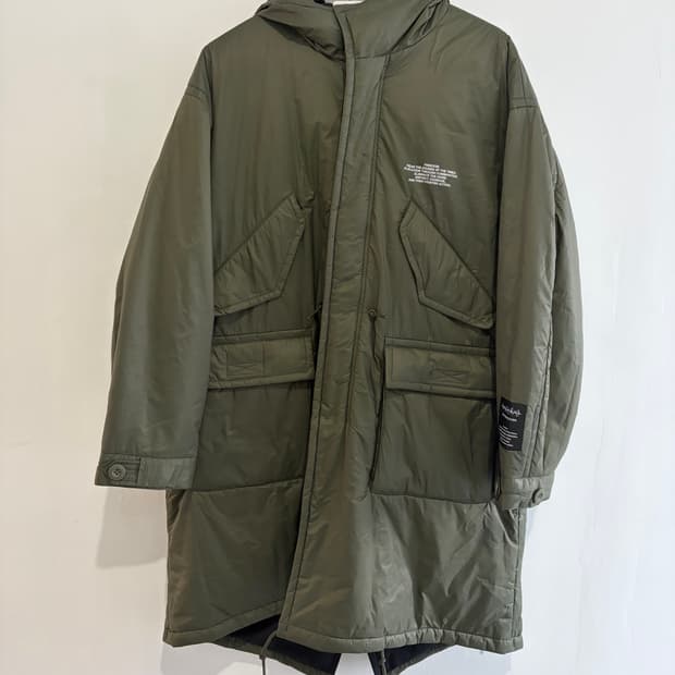 GUX언더커버 패디드 피쉬테일 파카