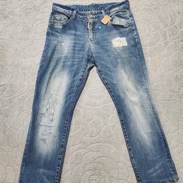 디스퀘어드2(DSQUARED2) 페인팅 워싱 데님