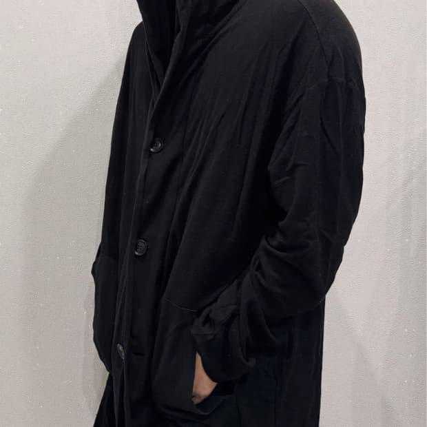 요지야마모토 뿌르옴므 후디드 코트