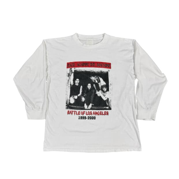 빈티지 90s RATM 레이지 어게인스트 더 머신 롱슬리브 티셔츠
