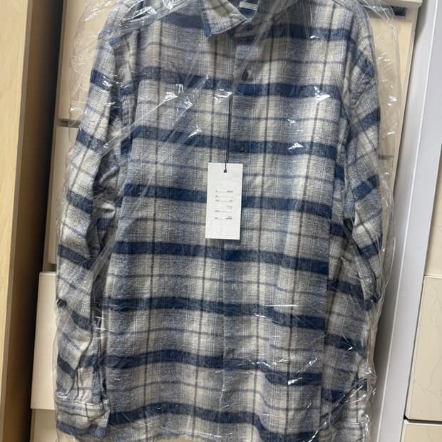 [3] 아프레쎄 26ss check shirt blue
