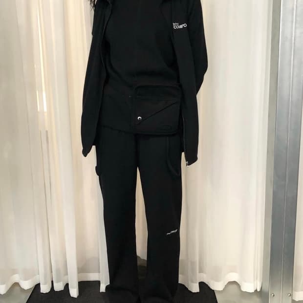 지초이 와플 후드 집업+바지+치마 세트