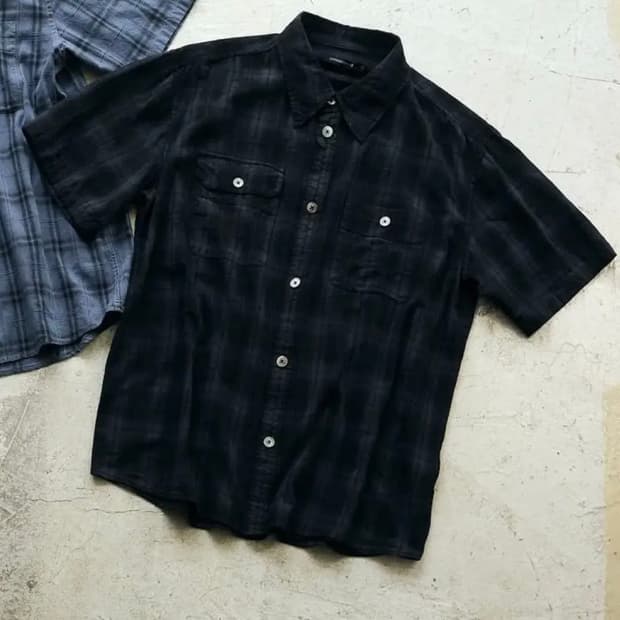 4)2Pk Shirt Over Dyed Check 1/2셔츠