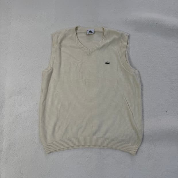 100 라코스테 브이넥 니트 베스트 0227T