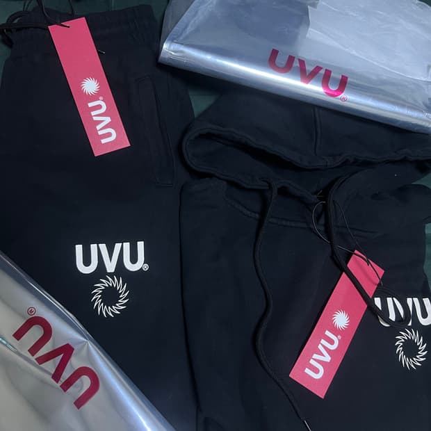 UVU 후드 팬츠 세트 블랙 XL 일괄