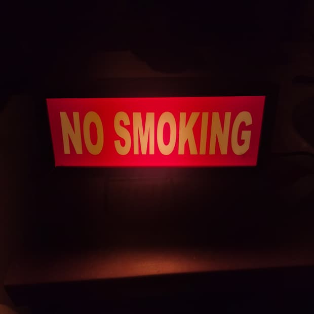 No smoking 빈티지조명