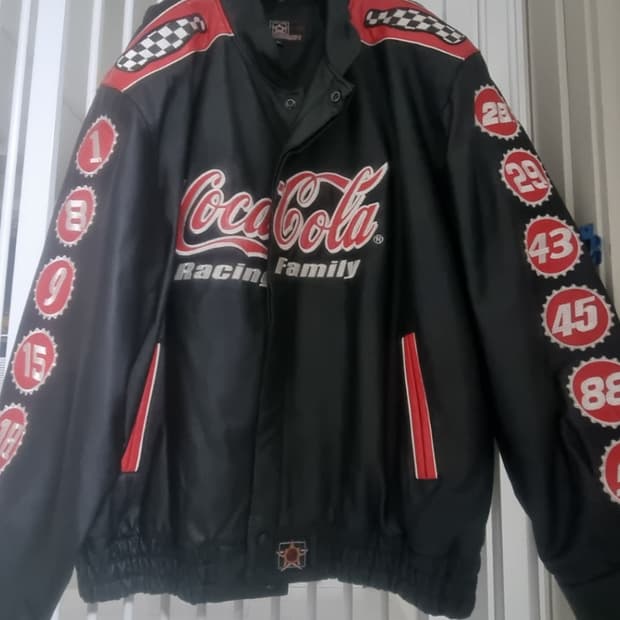 제프해밀턴 코카콜라 레더 레이싱 자켓