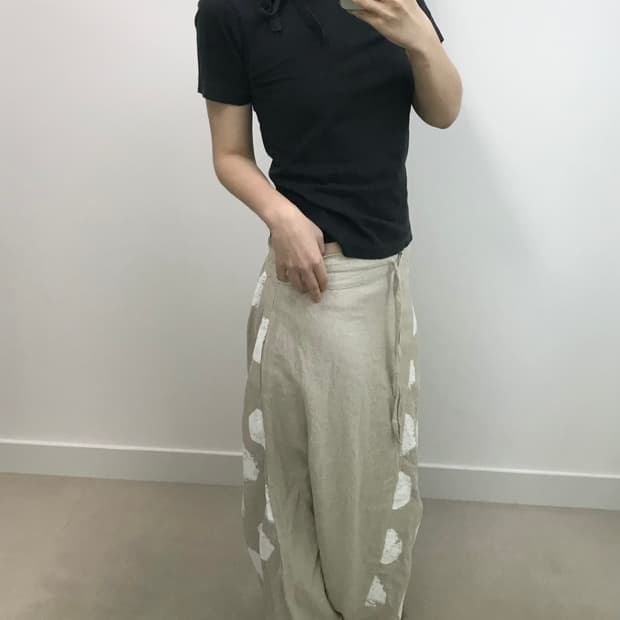 꼼데가르송 리본 티셔츠