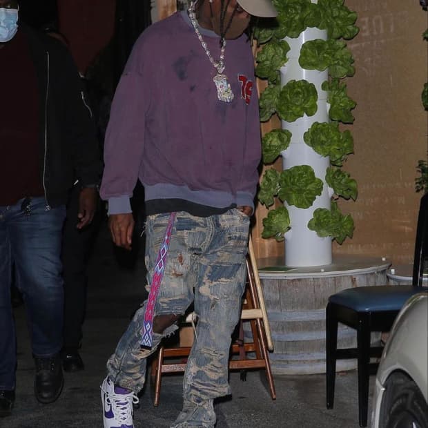 빈티지 듀오폴드 퍼플 네이비 스웻셔츠