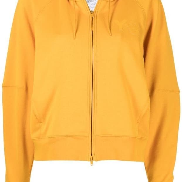 Y-3 크롭 후드집업