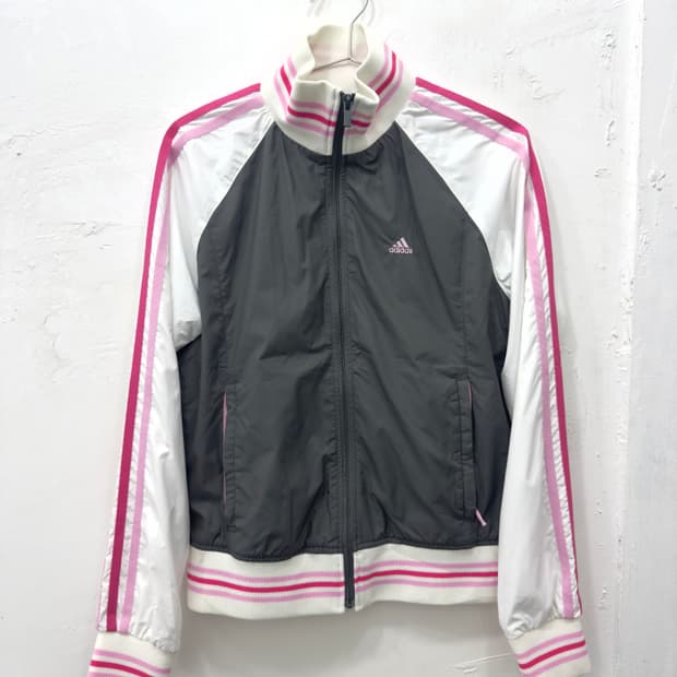 adidas gray pink line jersey