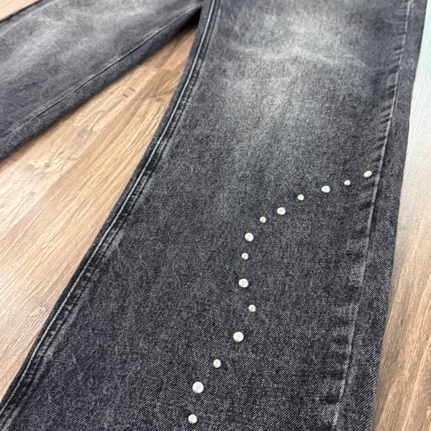 Insilence western stud straight pant